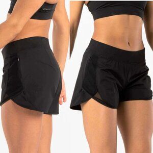 Hylete‎ Women's Activewear Black/Gray Lined Radius Athletic Shorts Size Small